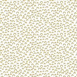 Doodle in Gold on White