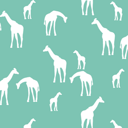 Giraffe Silhouette in Succulent