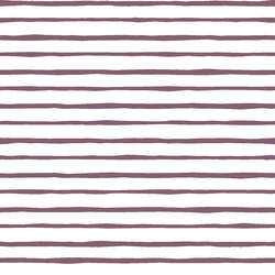 Artisan Stripe in Mulberry on White