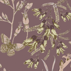 Butterfly Garden in Soft Orchid
