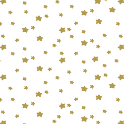 Star Light in Gold on White