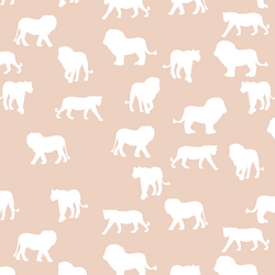 Lion Silhouette in Shell