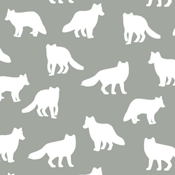 Fox Silhouette in Sage