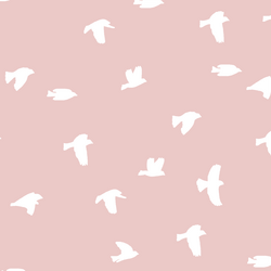 Flock Silhouette in Blush