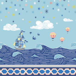 Adventure Border in Robins Egg