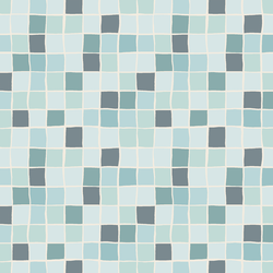 Mosaic Tiles in Cool Glacier