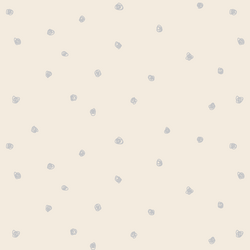 Squiggle Dots in Lunar Gray on Egret