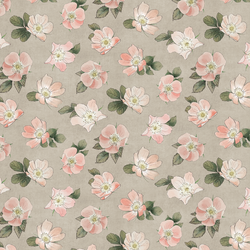 Large Briar Floral in Morning Dove