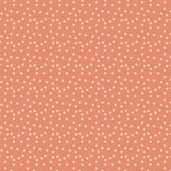 Peach Polka Dots in Coral