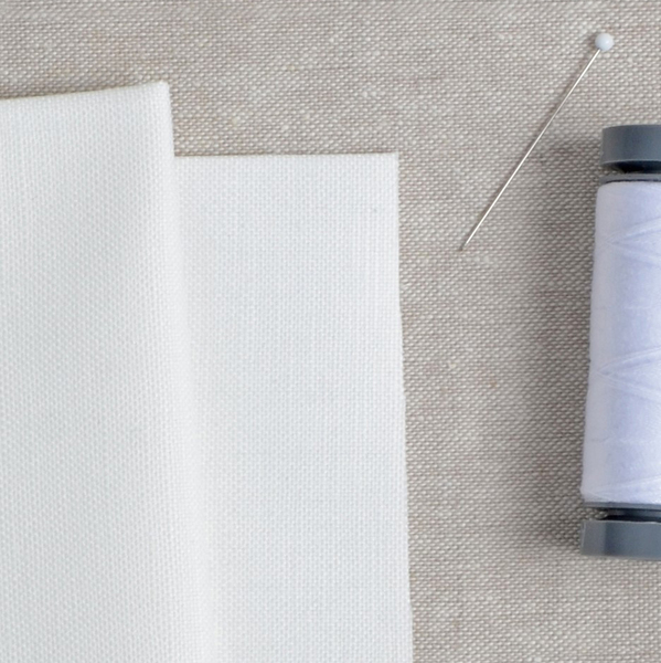 Linen Cotton Canvas in Non Optic White Hawthorne Supply Co