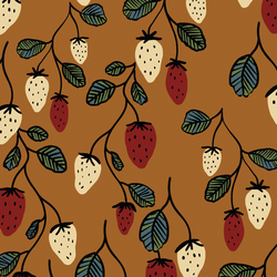 Wild Strawberries in Honey Brown