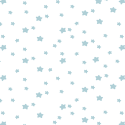Star Light in Powder Blue on White