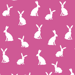 Cottontail Silhouette in Petunia