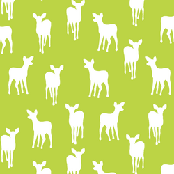 Fawn Silhouette in Lime
