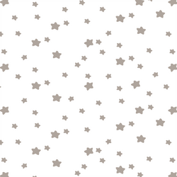 Star Light in Taupe on White
