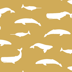 Whale Silhouette in Straw