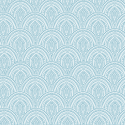 Fun Stitched Scales in Blue