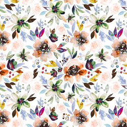 Autumn Berry Floral in Rose