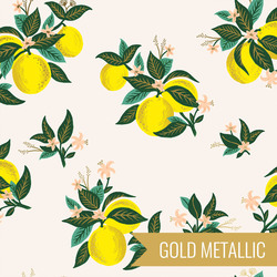 Citrus Blossom in Lemon Metallic