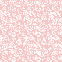 Little Tea Roses in Powder Pink
