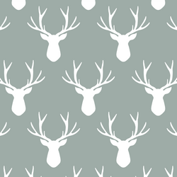 Stag Silhouette in Eucalyptus