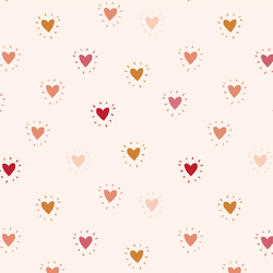 Large Heart Throb in Cream