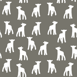 Lamb Silhouette in Greige