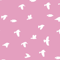 Flock Silhouette in Begonia
