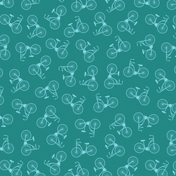 Little Bikes in Teal Water