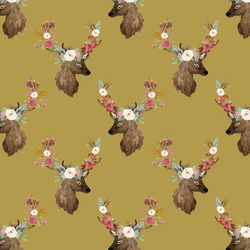 Little Autumn Deer in Gold