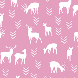 Deer Silhouette in Begonia