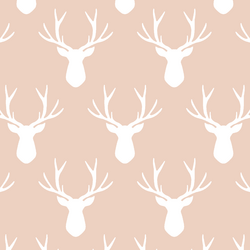 Stag Silhouette in Shell