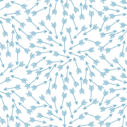 Arrows in Breeze on White