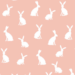 Cottontail Silhouette in Petal