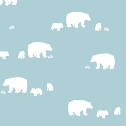 Wandering Bears in Powder Blue