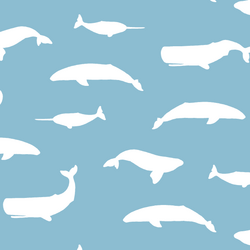 Whale Silhouette in Breeze