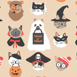 Large Halloween Cats in Marzipan