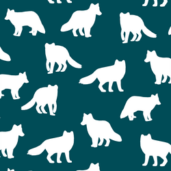 Fox Silhouette in Juniper