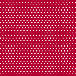 Polka Dots in White on Winter Rose