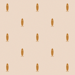 Surf Dot in Bronzed on Cream