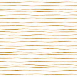 Sussex Stripe in Gold on White