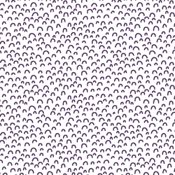 Doodle in Aubergine on White