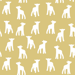 Lamb Silhouette in Honey
