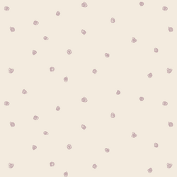 Squiggle Dots in Burnished Lilac on Egret