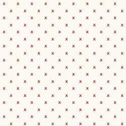 Kisses in Red on Cream