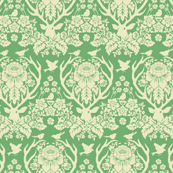 Little Antler Damask in Green Tea