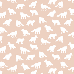 Little Fox Silhouette in Shell
