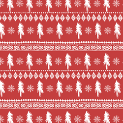 Little Festive Sweater in Dark Geranium