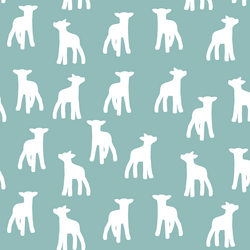 Lamb Silhouette in Pool
