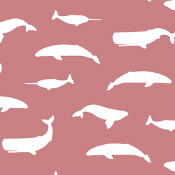 Whale Silhouette in Berry